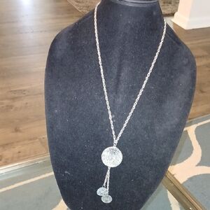 Elegant Silver Pendant  Necklace
